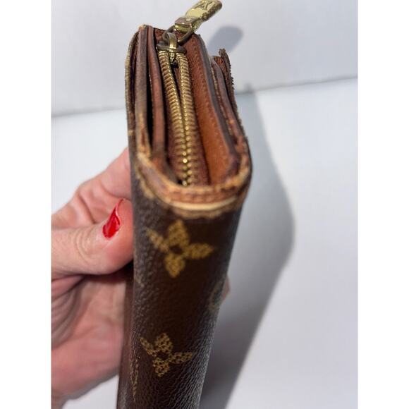 Louis Vuitton Monogram Porte Monnaie Tresor Wallet Authentic Vintage - Picture 5 of 16
